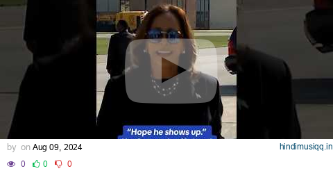 "Hope he shows up," Kamala Harris says of September debate with Donald Trump #shorts pagalworld mp3 song download