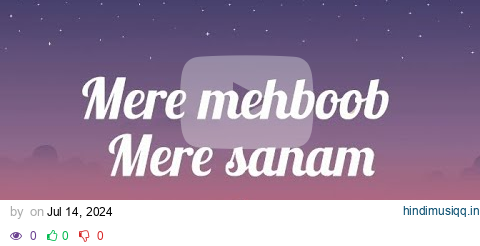 Mere mehboob Mere sanam lyrics video | Bad news | vicky ,triptii, ammy | anu ,lijo - Dj chetas pagalworld mp3 song download