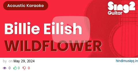 Billie Eilish - WILDFLOWER (Acoustic Karaoke) pagalworld mp3 song download