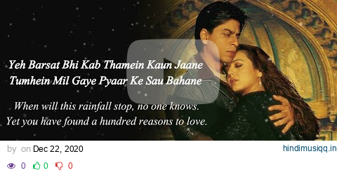 Yeh Hum Aa Gaye Hai Kahan Lyrics Translation | Veer-Zaara (2004) | Shahrukh Khan, Preity Zinta pagalworld mp3 song download