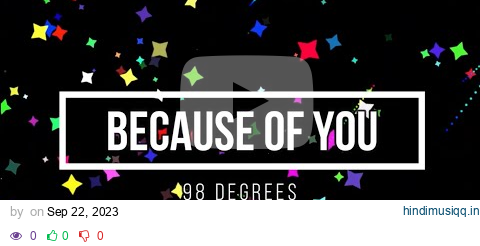 98 Degrees - Because Of You | Karaoke (instrumental w/ back vocals) pagalworld mp3 song download