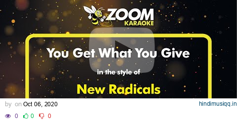 New Radicals - You Get What You Give - Karaoke Version from Zoom Karaoke pagalworld mp3 song download