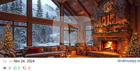 Christmas Jazz at Cozy Wooden Cabin 🎄 Warm Christmas Ambience with Jazz Relaxing Music for Unwind 🎁 pagalworld mp3 song download