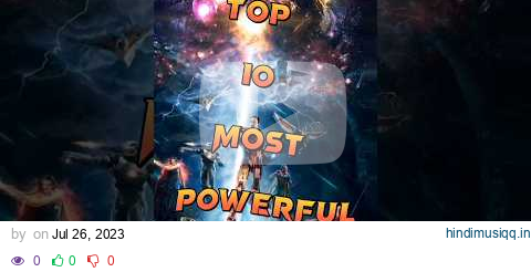 Top 10 Most Powerful Avengers 🤯 pagalworld mp3 song download