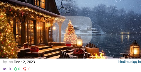 Christmas Cozy Porch Ambience 🎄 Christmas Jazz Instrumental Music with Crackling Fireplace to Relax pagalworld mp3 song download