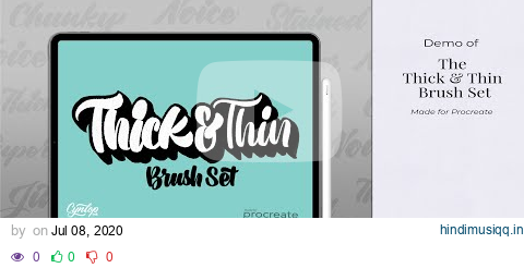 Thick and Thin Brush Set Demo for Procreate App pagalworld mp3 song download