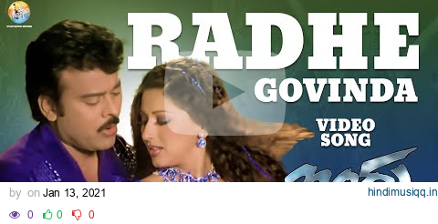 Radhe Govinda Full Video Song | Indra | Chiranjeevi | Sonali Bendre | Mani Sharma | B Gopal pagalworld mp3 song download