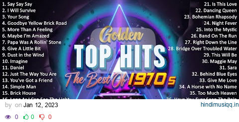 Oldies Greatest Hits Of 1970's - 70s Golden Music Playlist - Best Classic Songs pagalworld mp3 song download