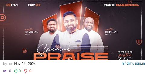 PRAISE AND WORSHIP (24-11-2024) PAS. ZAC ROBERT | JOHNSAM JOYSON | DAVIDSAM JOYSON | FGPC NAGERCOIL pagalworld mp3 song download