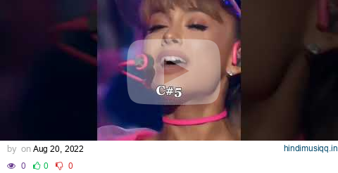 Ariana's high notes during live performance || #shorts pagalworld mp3 song download