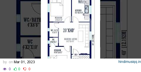 20x40 house plan | 20x40 house plan with car parking | 800 sqft house plan pagalworld mp3 song download