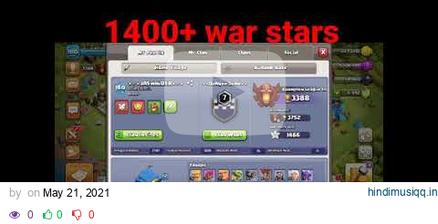 1400+ war stars // clash of clans // sidhu moose wala song // #coc #shorts #trend pagalworld mp3 song download