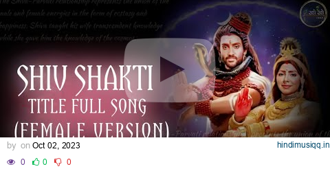 SHIVSHAKTI SOUNDTRACKS-27- SHIV SHAKTI TITLE SONG (FEMALE VERSION) pagalworld mp3 song download