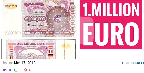 1 Million Euro Note - 1000000 Euro!!!! - The European dream note pagalworld mp3 song download