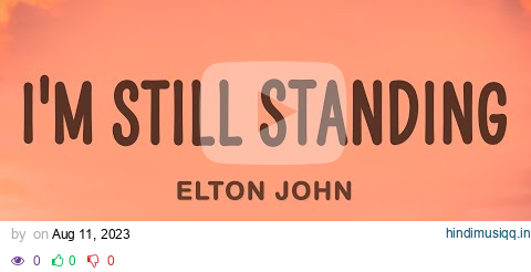 Elton John - I'm Still Standing (Lyrics) pagalworld mp3 song download