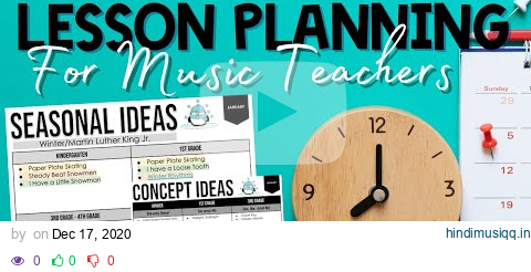 Lesson Planning for Music Teachers - Create a Month at a Glance in 5 Easy Steps pagalworld mp3 song download