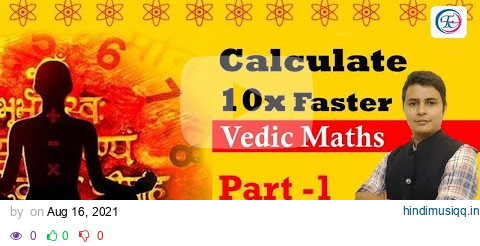 Vedic Maths L-1 Tricks for Fast Calculation Part 1 | Calculate 10x Faster  #futuretimescoachingapp pagalworld mp3 song download