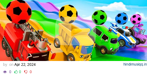 Baby Shark + Wheels On the Bus song - Soccer ball shaped wheels - Baby Nursery Rhymes & Kids Songs pagalworld mp3 song download