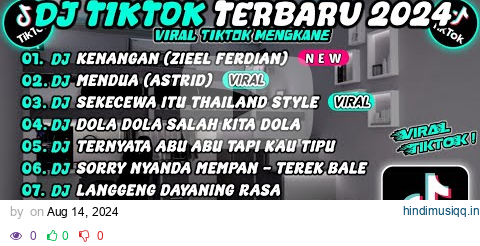 DJ TIKTOK TERBARU 2024 SLOW BASS 🎵 DJ KENANGAN (ZIELL FERDIAN)🎵 DJ MENDUA (ASTRID) DJ SEKECEWA ITU pagalworld mp3 song download