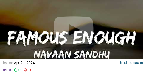 Famous Enough(Lyrics Video) |Navaan Sandhu | ft.Tanu Grewal |Gurlez Akhtar |New Punjabi Songs 2024 pagalworld mp3 song download