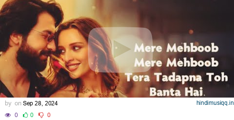 Mere Mehboob Mere Mehboob Tera Tadapna Toh Banta Hai | Vicky Vidya Ka Woh Wala Video | Tripti Dimri pagalworld mp3 song download