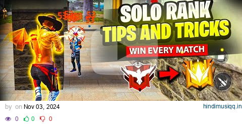 Solo Rank Push Tips and Tricks in Free Fire 👑 How To Push Rank In Free Fire | Solo Grandmaster Push pagalworld mp3 song download