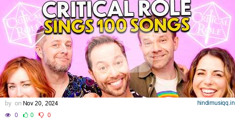 Critical Role Tries To Sing 100 Epic Songs In 10 Minutes! | Voice Cast of The Legend Of Vox Machina pagalworld mp3 song download