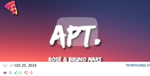 ROSÉ & Bruno Mars - APT. (Lyrics) pagalworld mp3 song download