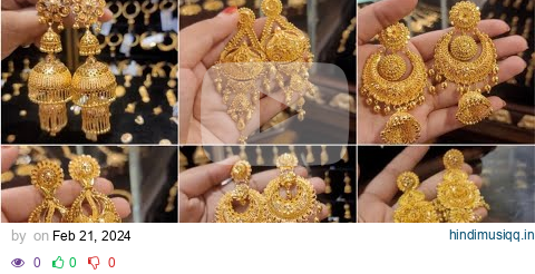 Latest Gold Earrings Design with Weight and Price ll Gold Jhumka Design ll Sone ka Earrings Designs pagalworld mp3 song download