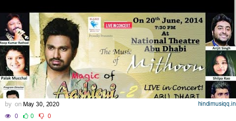 The Magic of Aashiqui 2 | Mithoon Live In Concert| Abu Dhabi | Raheem Athavanad | Rami Productions pagalworld mp3 song download