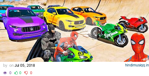 CARROS e MOTOS com HOMEM ARANHA e SUPER HERÓIS! Desafio de Super Carros e MOTOS na Rampa - IR GAMES pagalworld mp3 song download