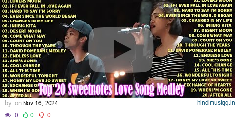 Sweetnotes Nonstop Playlist 2024 🎶 Sweetnotes Bagong OPM Love Songs 2024 🎶 Hits OPM Love Songs 2024 pagalworld mp3 song download