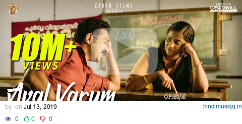 Aval Varum Video Song | Kakshi Amminippilla | Asif Ali | Arun Muraleedharan | Harisankar K S pagalworld mp3 song download