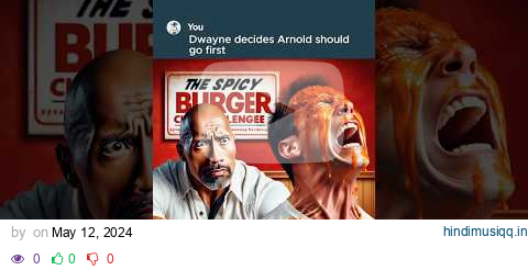 Arnold and Dwayne do the Spicy Challenge 🔥🍔 #ai #chatgpt #aiart pagalworld mp3 song download