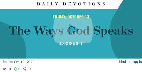 The Ways God Speaks – Daily Devotional pagalworld mp3 song download