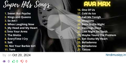 Ava Max Playlist 2024 - Best Songs Collection Full Album - The Best Of Ava Max - Greatest Hits WORLD pagalworld mp3 song download