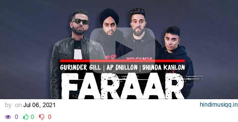 Faraar (Desi Mix) - DJ Nick Dhillon, Gurinder Gill, Shinda Kahlon, AP Dhillon | Punjabi Bhangra pagalworld mp3 song download