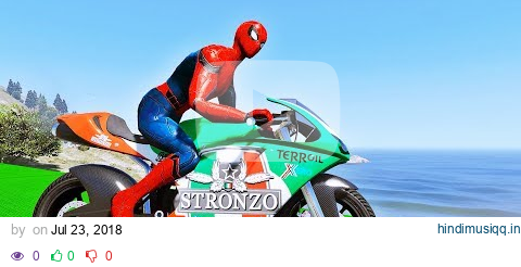 MOTOS Esportivas com HOMEM ARANHA e SUPER HERÓIS no Desafio na Rampa - IR GAMES pagalworld mp3 song download