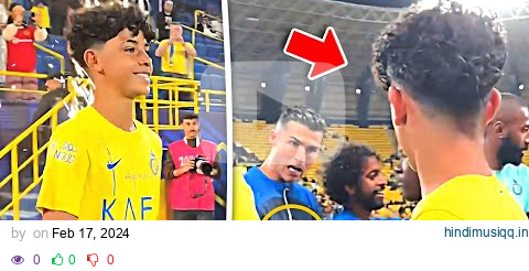 Cristiano Ronaldo meet Cristiano Junior and his Al Nassr U-13 Teammates 😍❤️ pagalworld mp3 song download