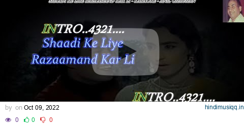 Shaadi Ke Liye Razamand Kar Li Karaoke With Scrolling Lyrics Eng. & हिंदी pagalworld mp3 song download