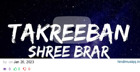 Takreeban - Lyrics Video | Shree Brar | Punjabi Song 2023 | Trending Songs | Lyrical punjab | pagalworld mp3 song download