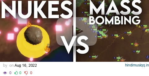 Nukes vs Mass Bombing - Roblox Rise of Nations pagalworld mp3 song download