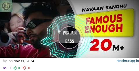 Famous Enough(bass Boosted) |Navaan Sandhu | ft.Tanu Grewal |Gurlez Akhtar |New Punjabi Songs 2024 pagalworld mp3 song download