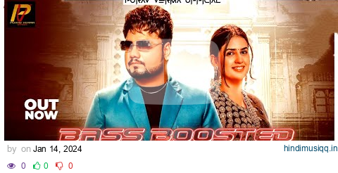 Weapon | Bass Boosted | KD | Pranjal Dahiya | New Haryanvi Song 2024 | pagalworld mp3 song download