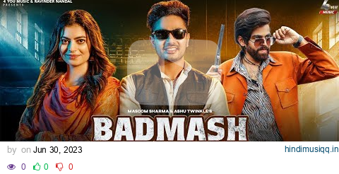 Badmash Bateu | Massom Sharma, Ashu T | Kehar Kharkiya, Fiza Chaidhary | New Haryanvi Song 2023 pagalworld mp3 song download